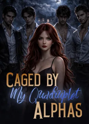 Book cover of “Caged by My Quadruplet Alphas“ by LilyMason