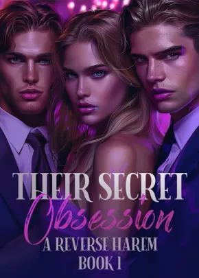 Book cover of “Their Secret Obsession - A Reverse Harem“ by Pippa Moon